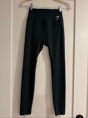 Gymshark Training High-Waisted Leggings in Dark Green | 25” Inseam